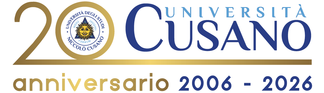 logo per festeggiare i 20 anni di attività di Unicusano